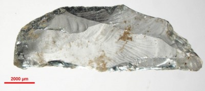 Figure 5. A pointed microlithic tool made from rock crystal.